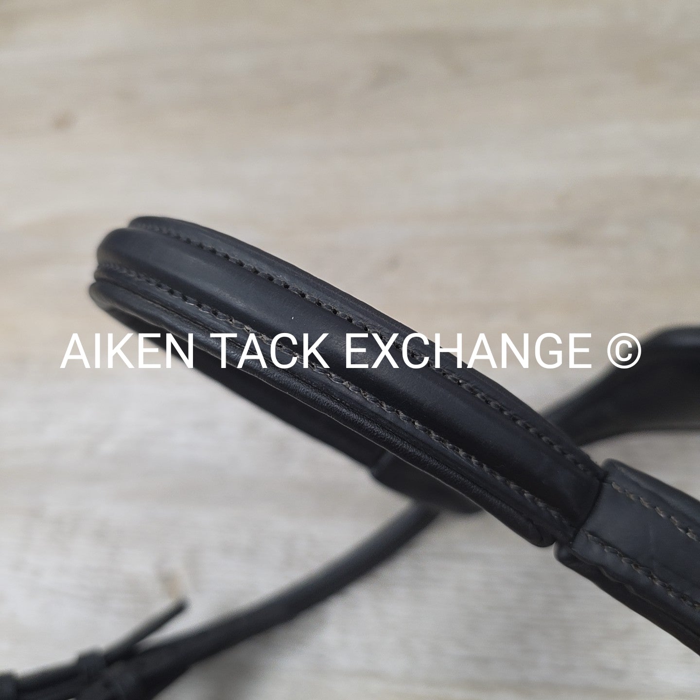 Stubben Freedom Bridle with Leather Grip Reins, Black, Size Full