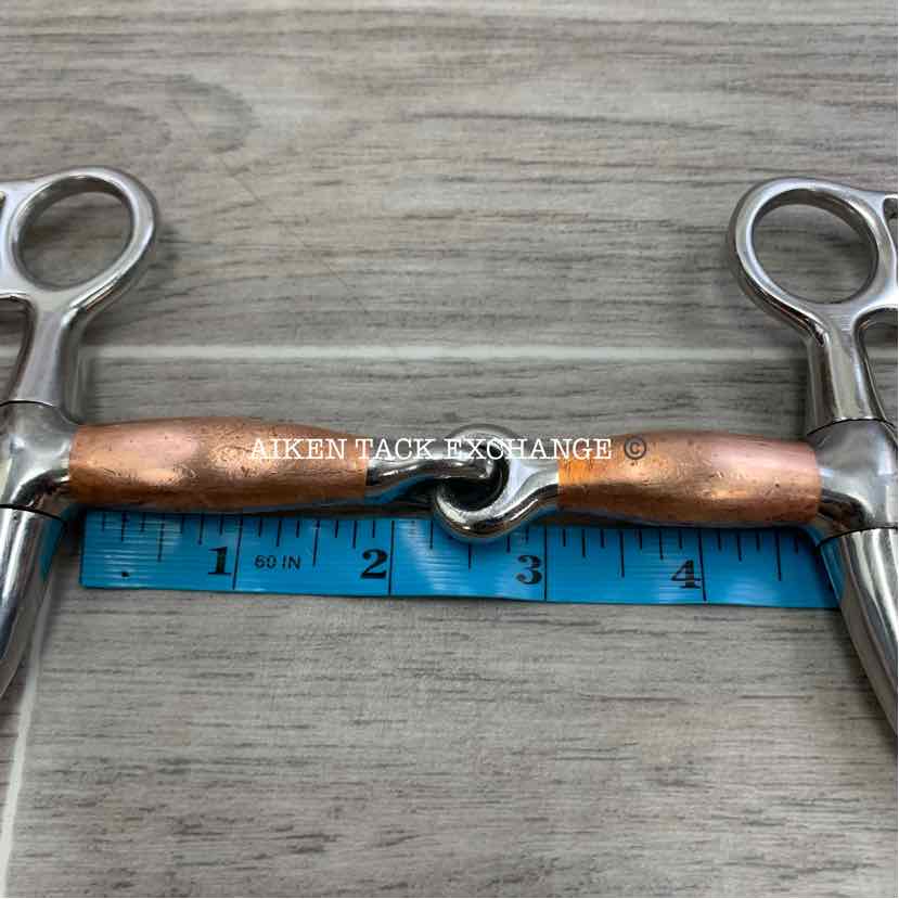 Single Joint Copper Long Shank Tom Thumb Bit 4.75"