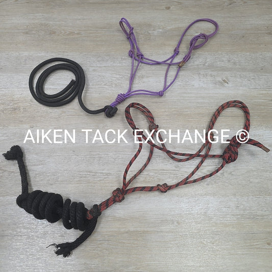 BARGAIN BUNDLE: 2 Rope Halters w/ Lead