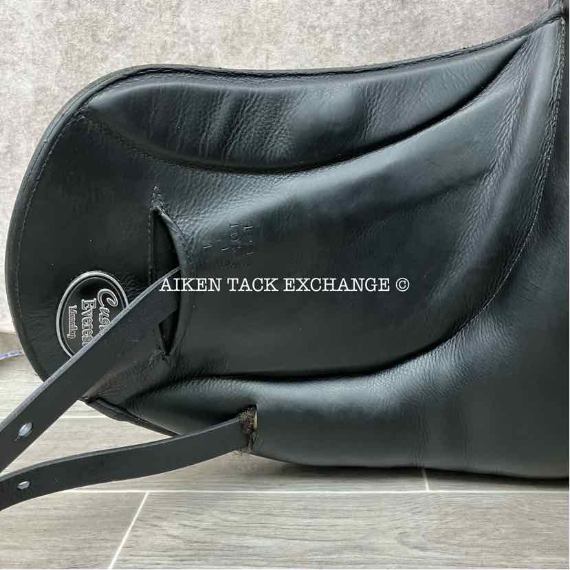 2015 Custom Saddlery Everest Monoflap Dressage Saddle, 18" Seat, Short Flap, Adjustable Tree, Wool Flocked Panels