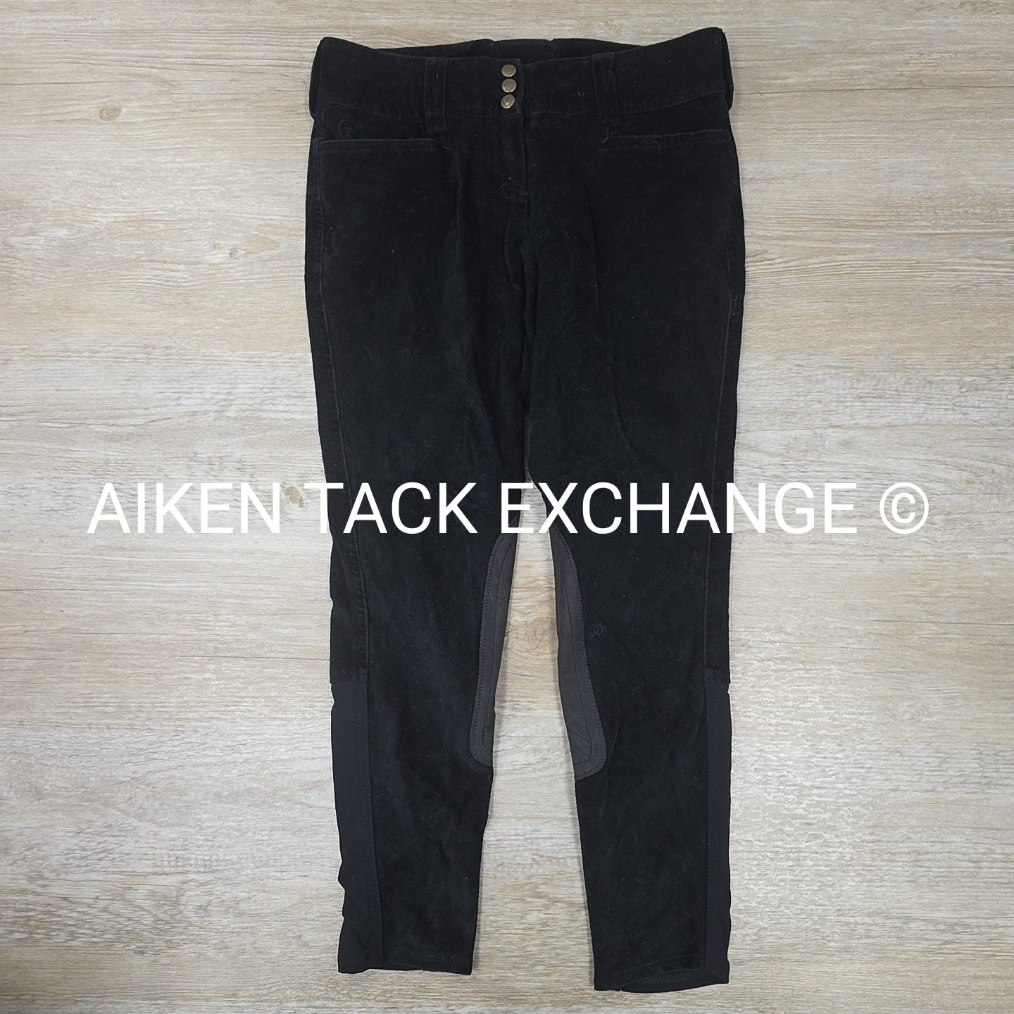 Ariat Tek Cord Corduroy Knee Patch Breeches, Size 26 R