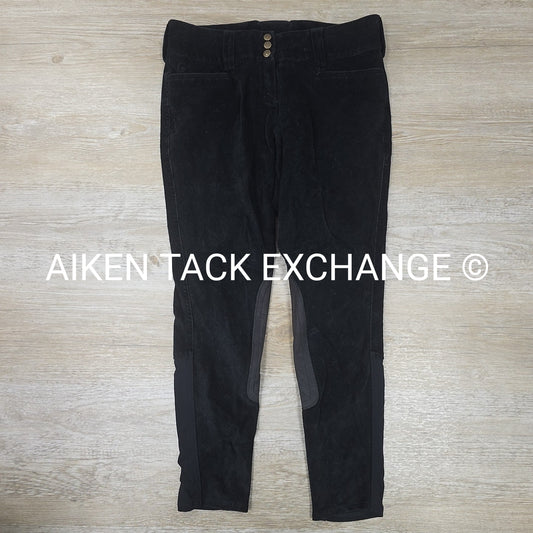 Ariat Tek Cord Corduroy Knee Patch Breeches, Size 26 R