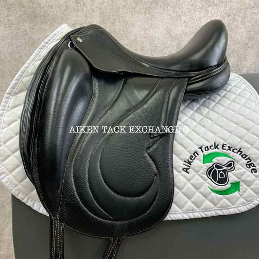 **SOLD** 2015 GMD Germida Ratomka Piaffe Monoflap Dressage Saddle, 16.5" Seat, Wide Tree, Foam Panels