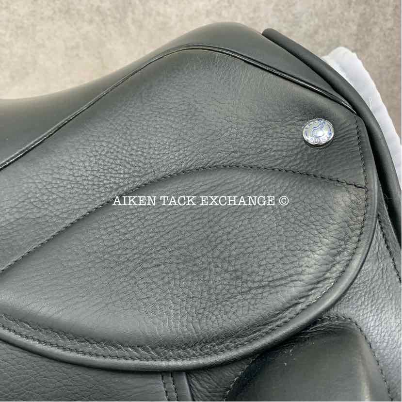 2015 Frank Baines Union Lux Monoflap Dressage Saddle, 18" Seat, Medium Wide Tree, Wool Flocked Panels