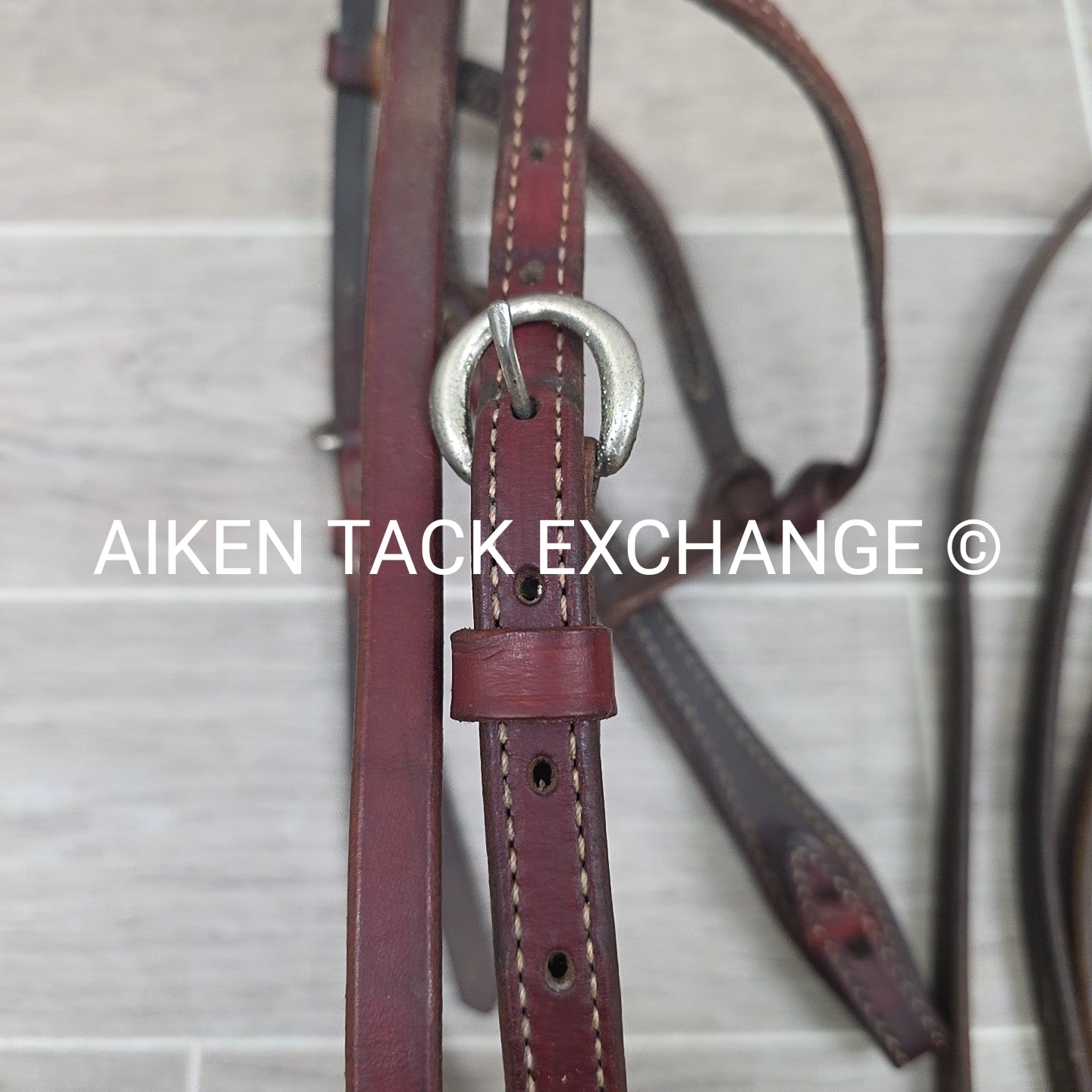 Western Browband Bridle with Split Reins, Brown, Size Full