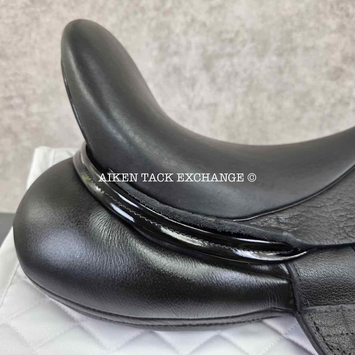 2021 Custom Saddlery Wolfgang Omni 2 Monoflap Dressage Saddle, 17.5" Seat, Adjustable Tree, Wool Flocked Hybrid Panels