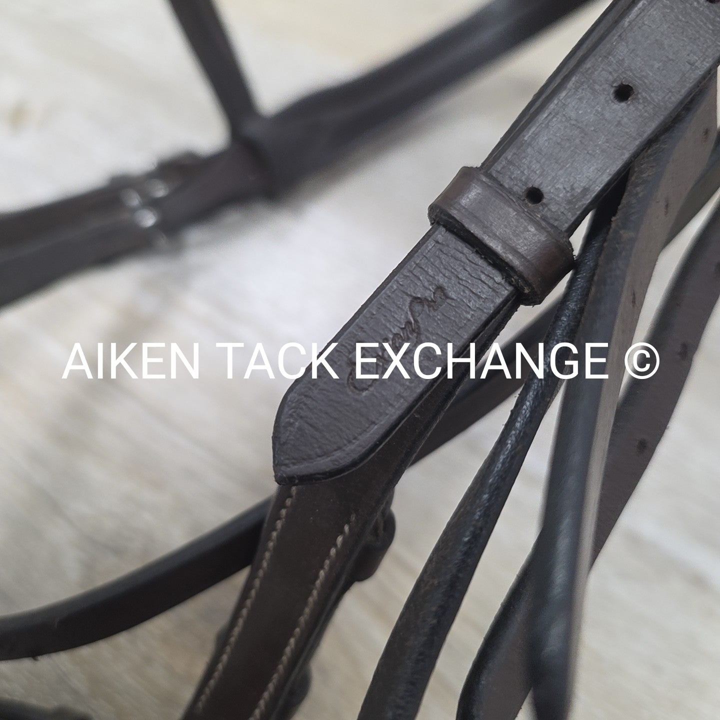 ExionPro Monocrown Fancy Stitched Bridle with Rubber Grip Reins, Brown, Size Ful