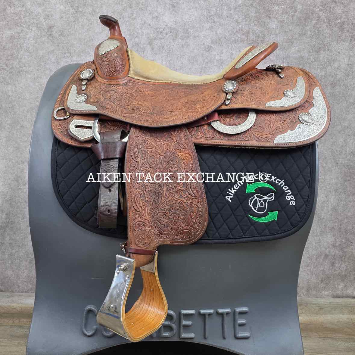 2001 Bob's Western Saddle, 15" Seat, Regular Tree - Semi QH Bars