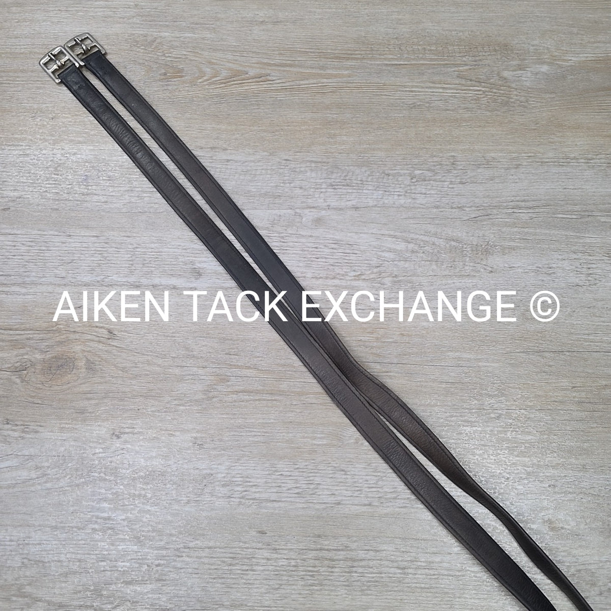 Nylon Lined Stirrup Leathers, Black, 60"