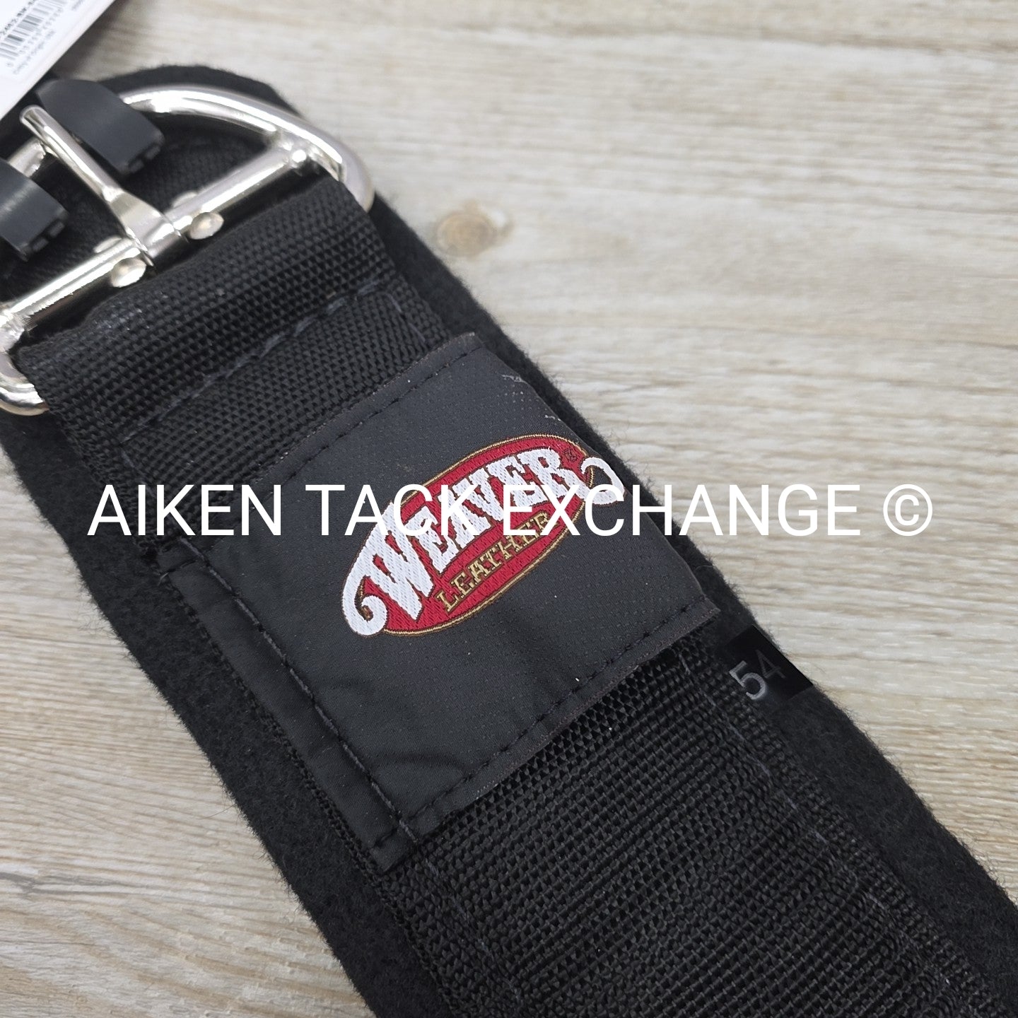 Weaver Leather Felt Lined Draft Cinch, Black, 54"