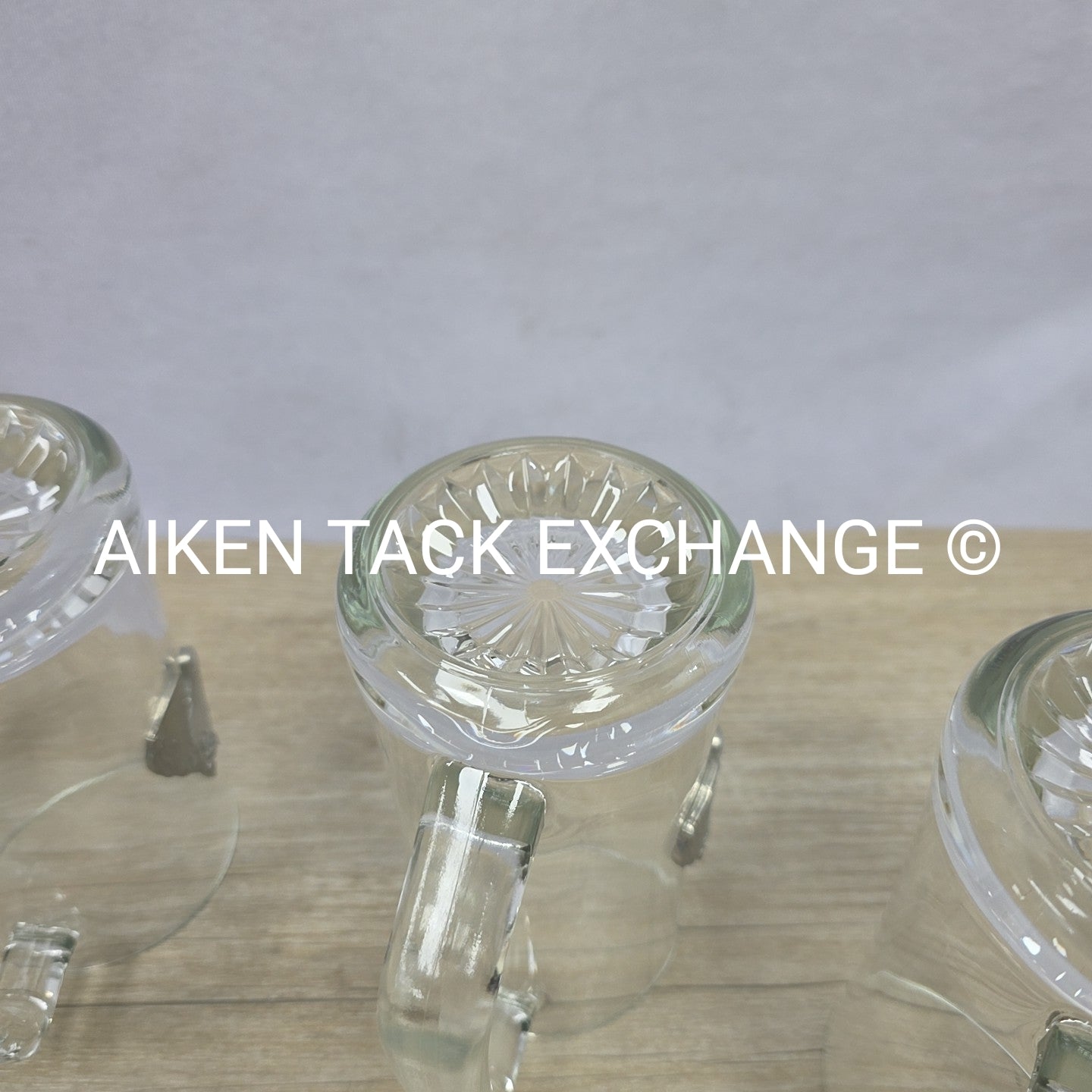 Horse Head Glass Mugs, Set of 5