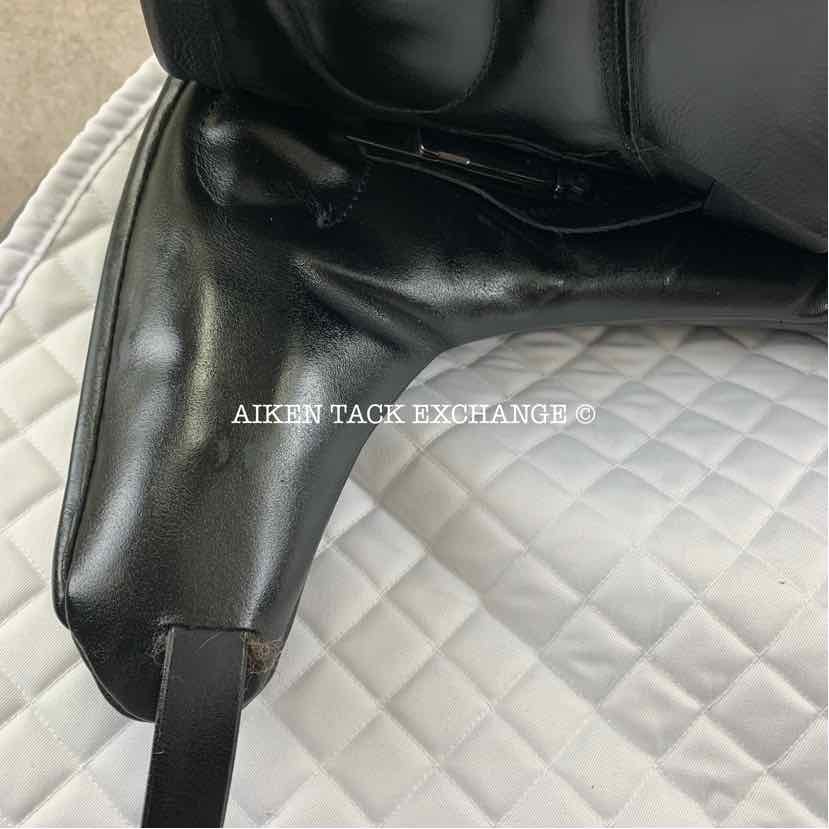 2017 Custom Saddlery Laguna XR Monoflap Dressage Saddle, 18" Seat, Adjustable Tree, Wool Flocked Panels
