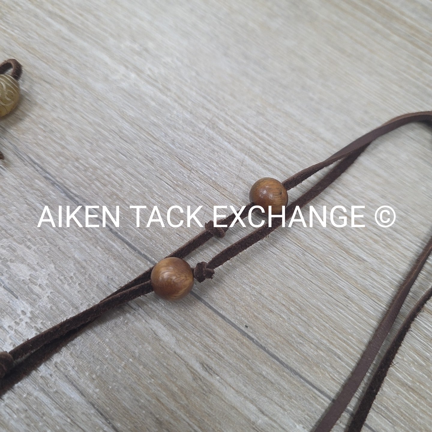 Leather & Stone Bead Necklace