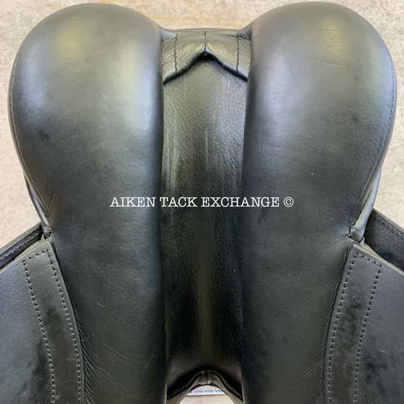 2016 Black Country Dante Dressage Saddle, 18" Seat, Medium Wide Tree, Wool Flocked Panels