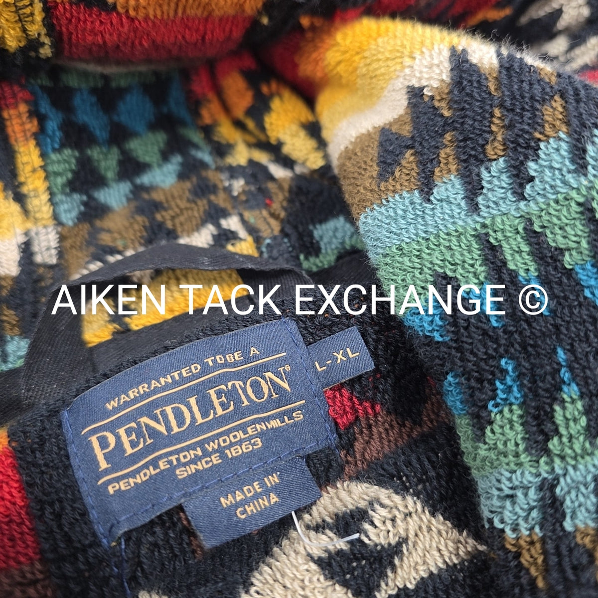 Pendleton Cotton Terry Velour Bathrobe, L/XL