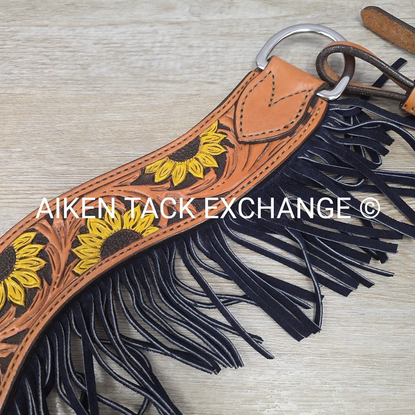 Sunflower Western Breastplate with Fringe
