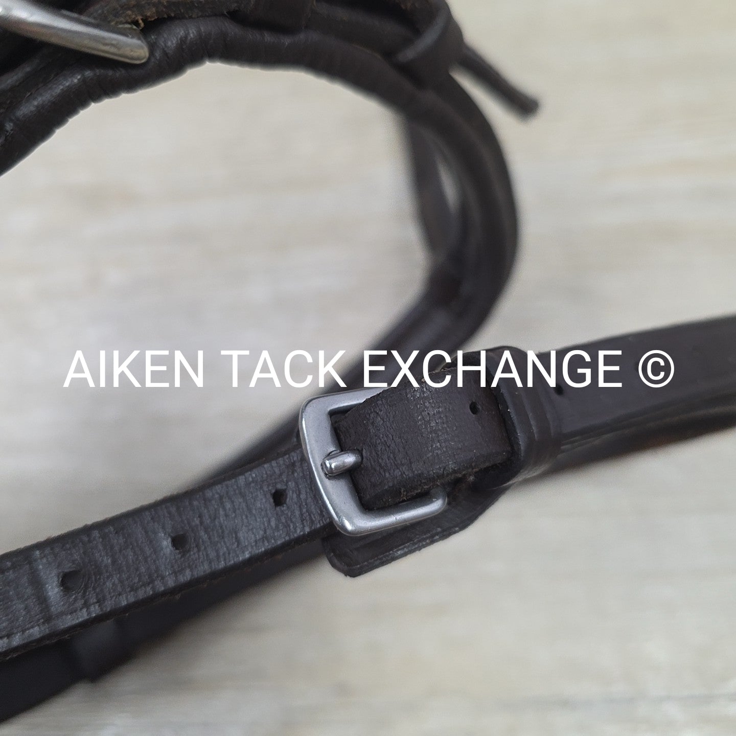 Plain Raised Flash Noseband, Brown, Size Full