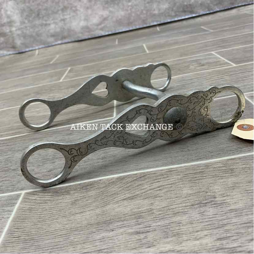 Colorado Bit & Spur Aluminum Mullen Mouth Shanked Bit 5.25"