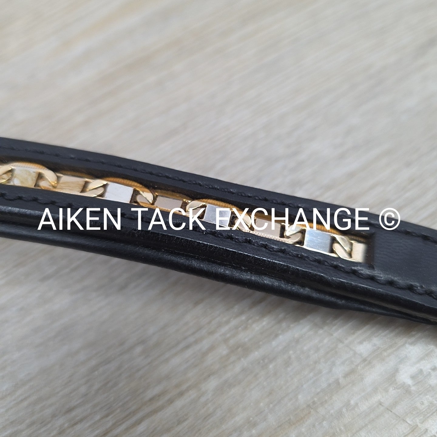 Kieffer Padded Bling Browband, Black, 15.5"