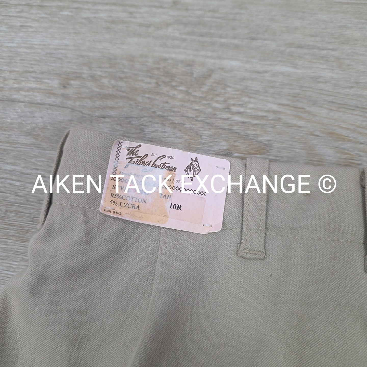 Tailored Sportsman "T.S." Knee Patch Breeches, Size 10 R