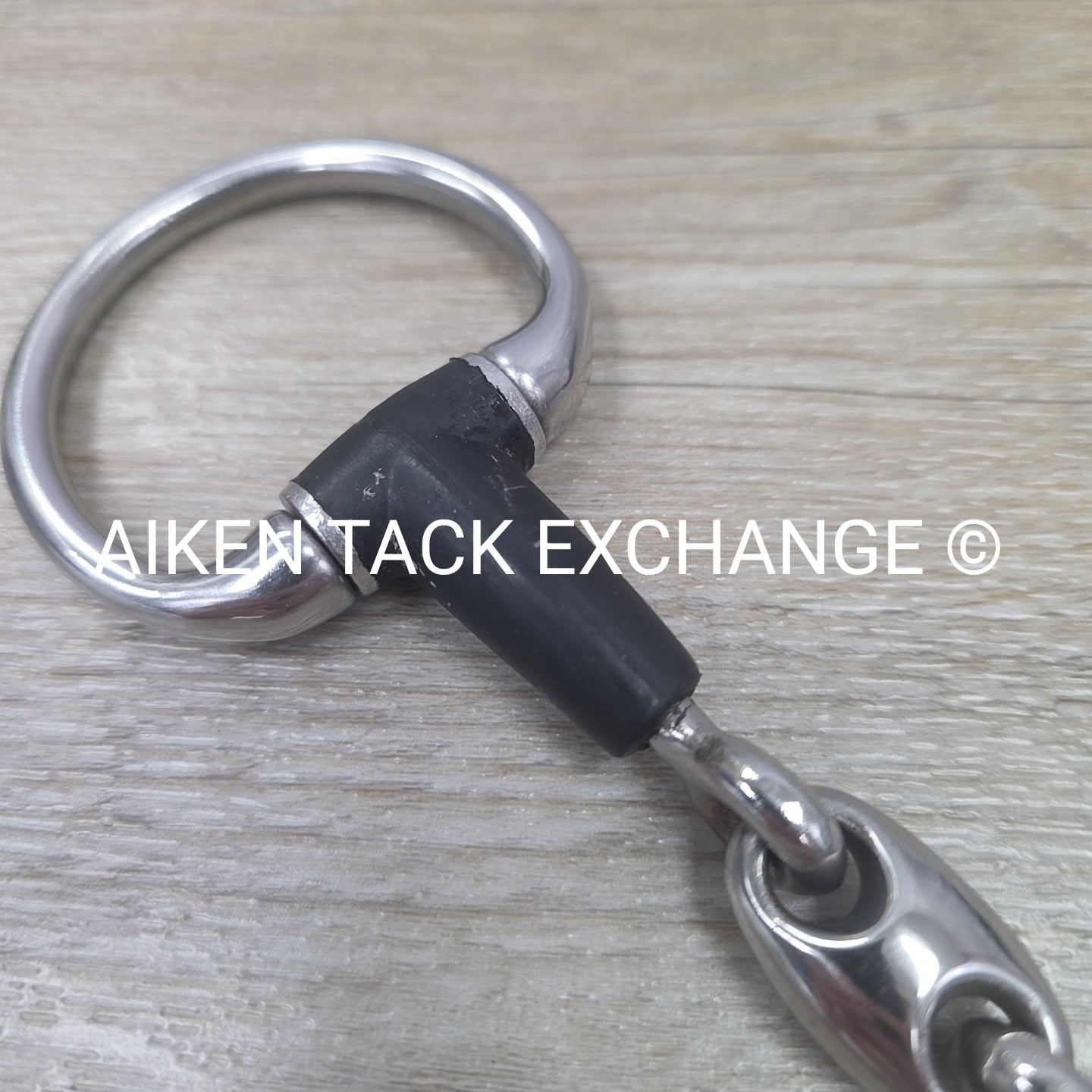 Double Joint Rubber Eggbutt Pony Bit 4.25"