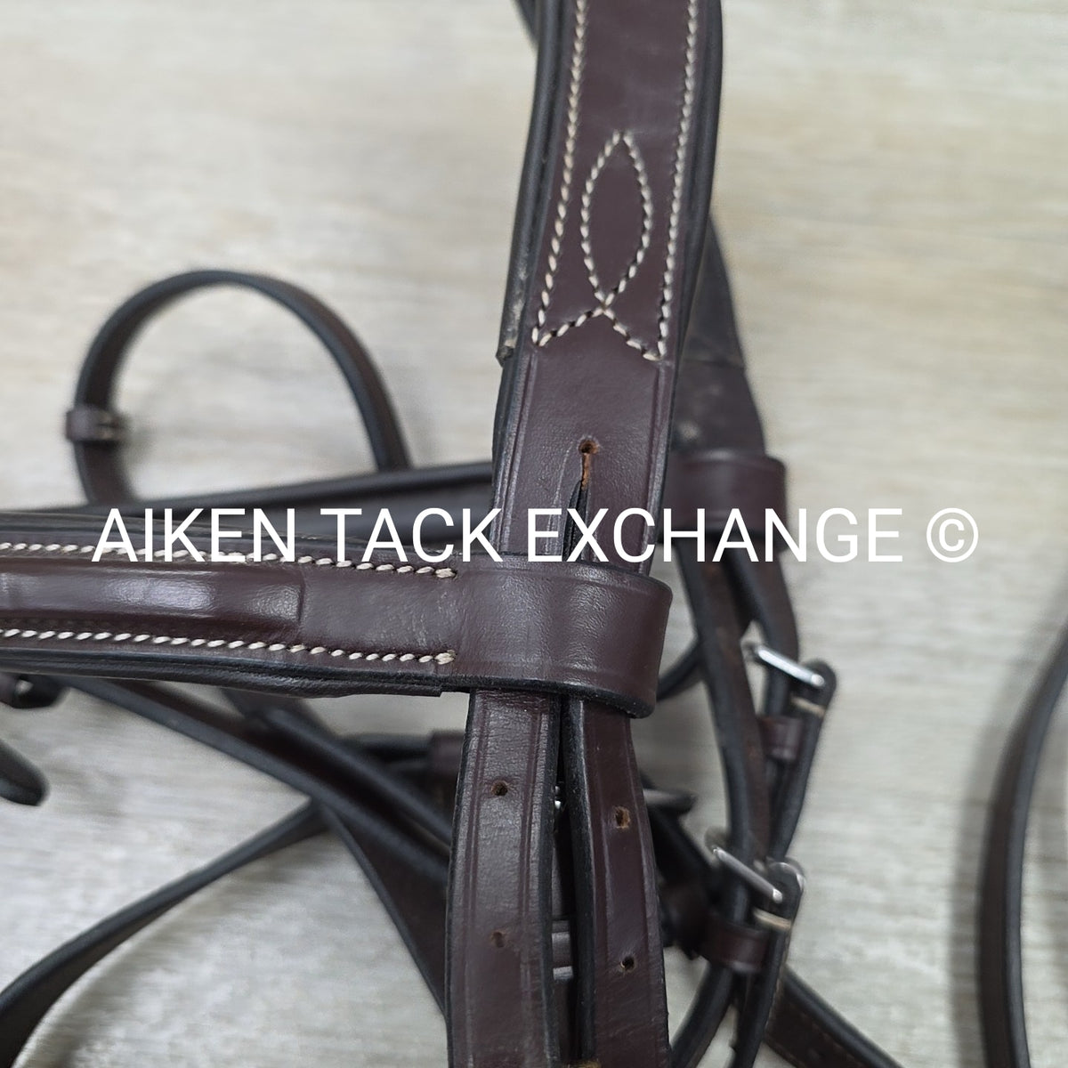 KL Select Black Oak Tupelo Bridle with Matching Laced Reins, Brown, Size Full
