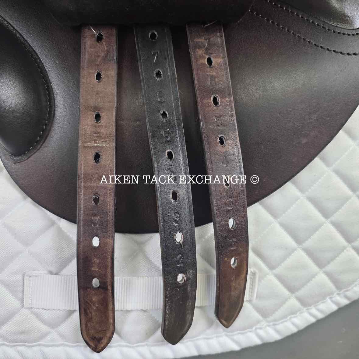 2019 Custom Saddlery Monte Carlo Jump Saddle, 17.5" Seat, Adjustable Tree, Wool Flocked Panels