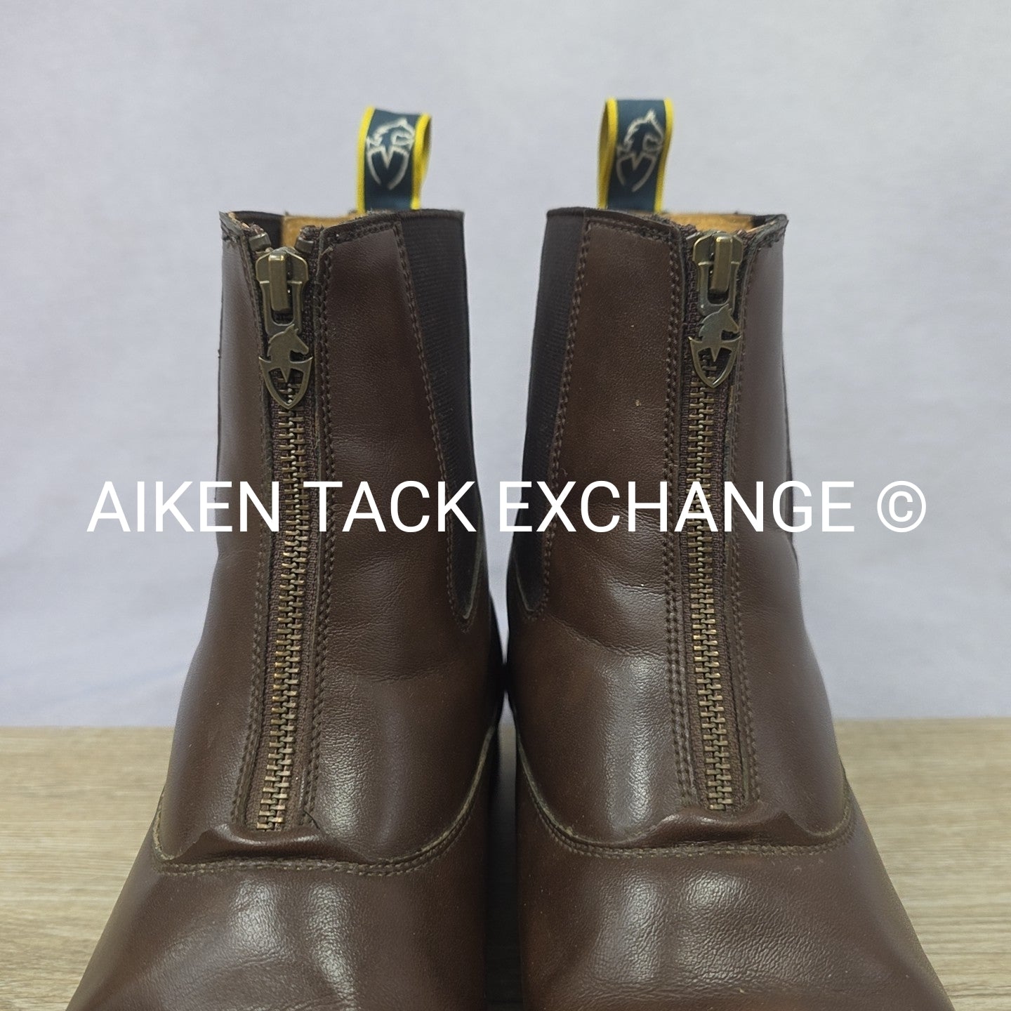Moretta by Shires Clio Front Zip Paddock Boots, Brown, Size US 11