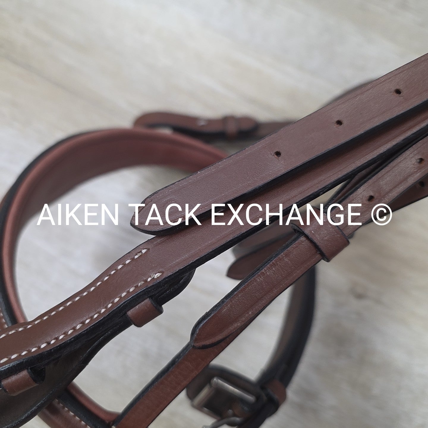 HDR Pro Mono Crown Padded Wide Noseband Bridle with Reins, Brown, Oversize