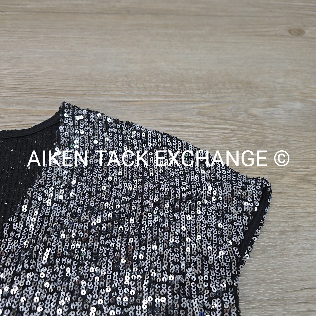 MSK Short Sleeve Sequin Blouse, Women's Small