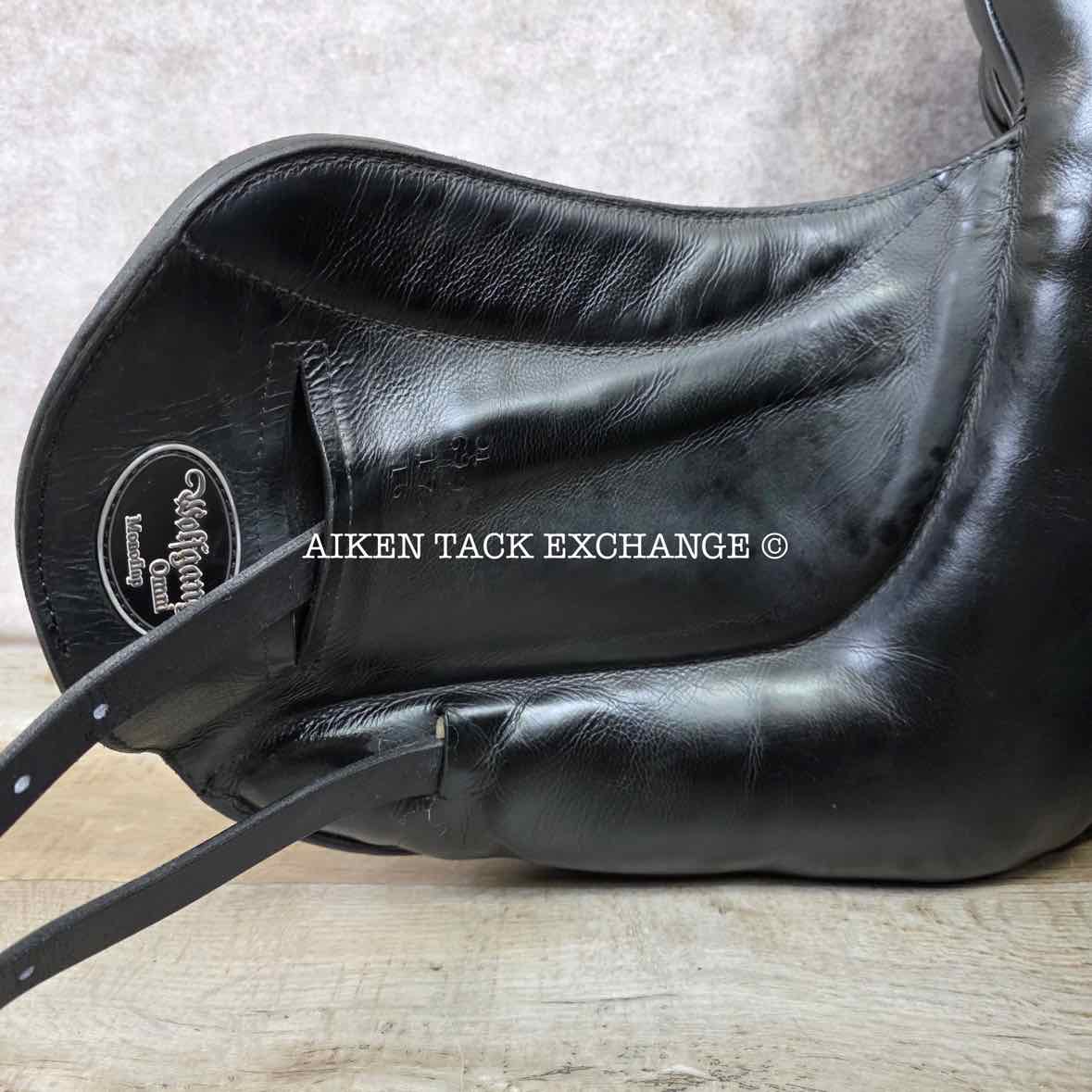 2015 Custom Saddlery Wolfgang Omni Monoflap Dressage Saddle, 17.5" Seat, Adjustable Tree, Wool Flocked Panels