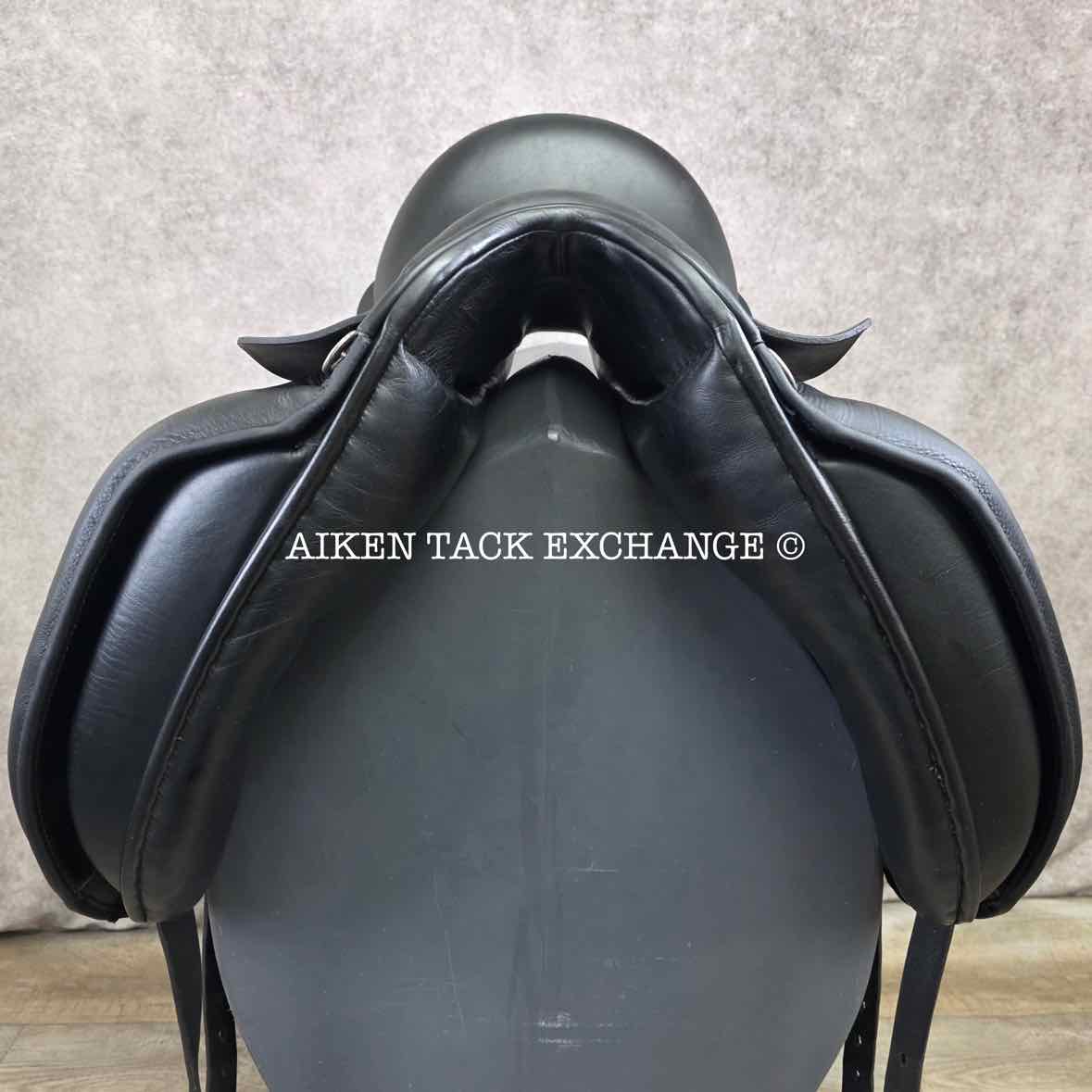 2015 Custom Saddlery Signature Steffen's Advantage Monoflap Dressage Saddle, 18" Seat, Adjustable Tree, Wool Flocked Panels