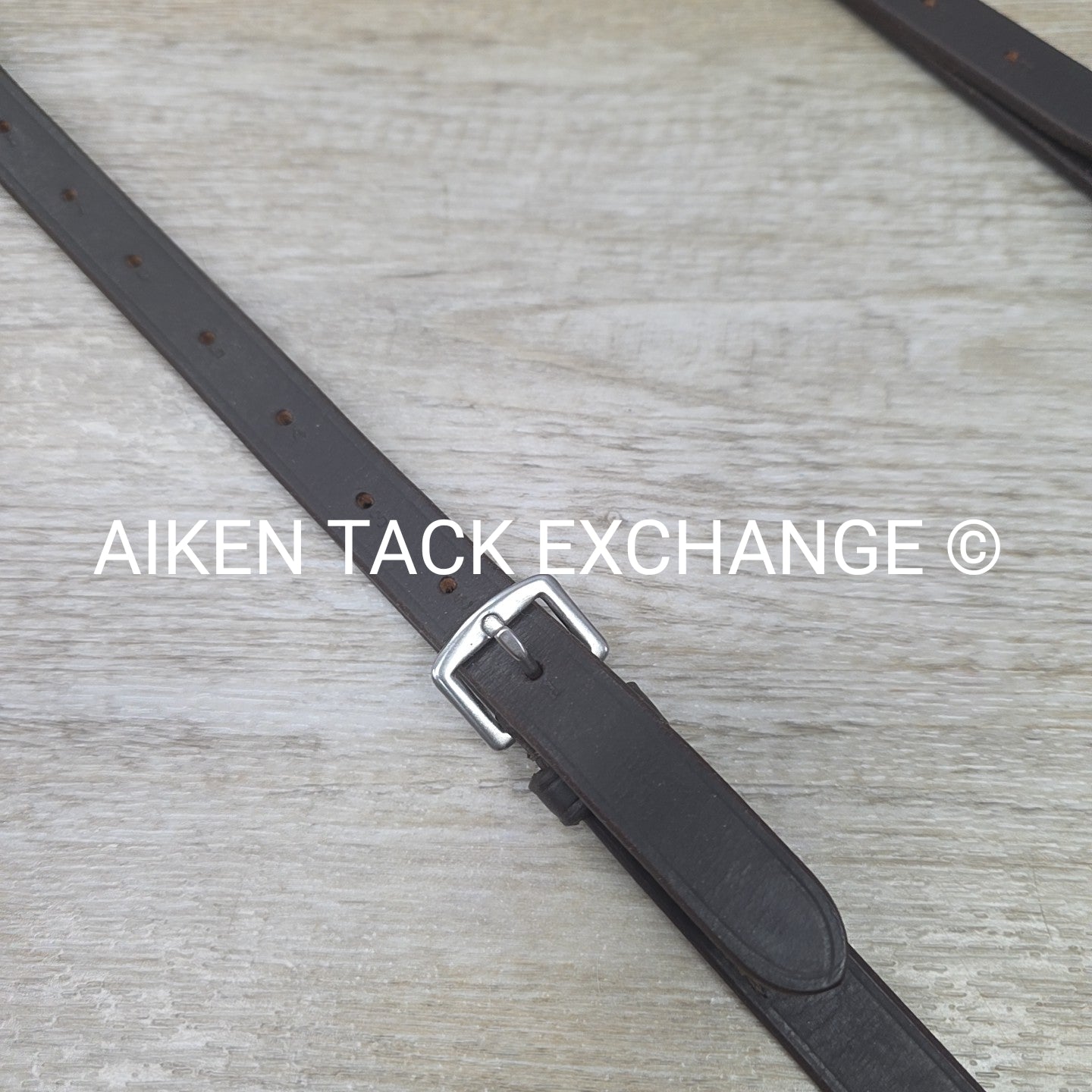 Rubber Donut Leather Side Reins, Brown