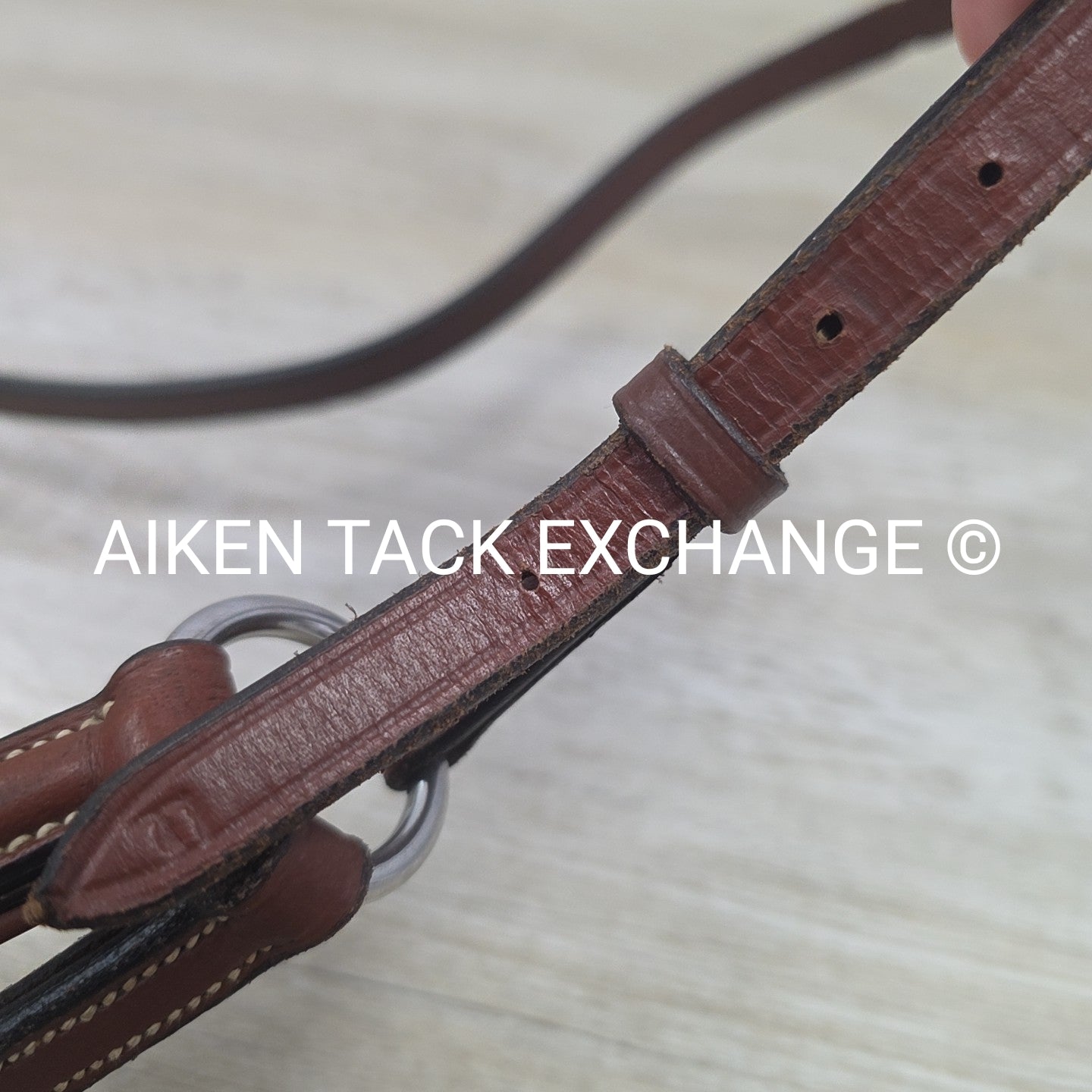 Plain Raised Figure 8 Noseband, Brown, Size Full