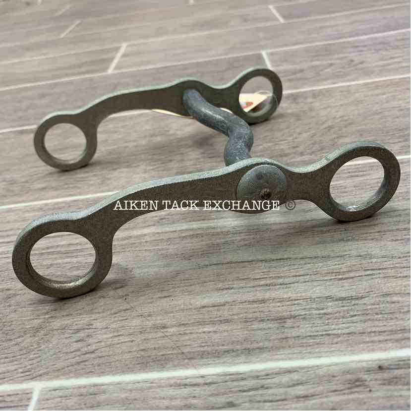 Aluminum Mullen Mouth Shank Bit 4.5"