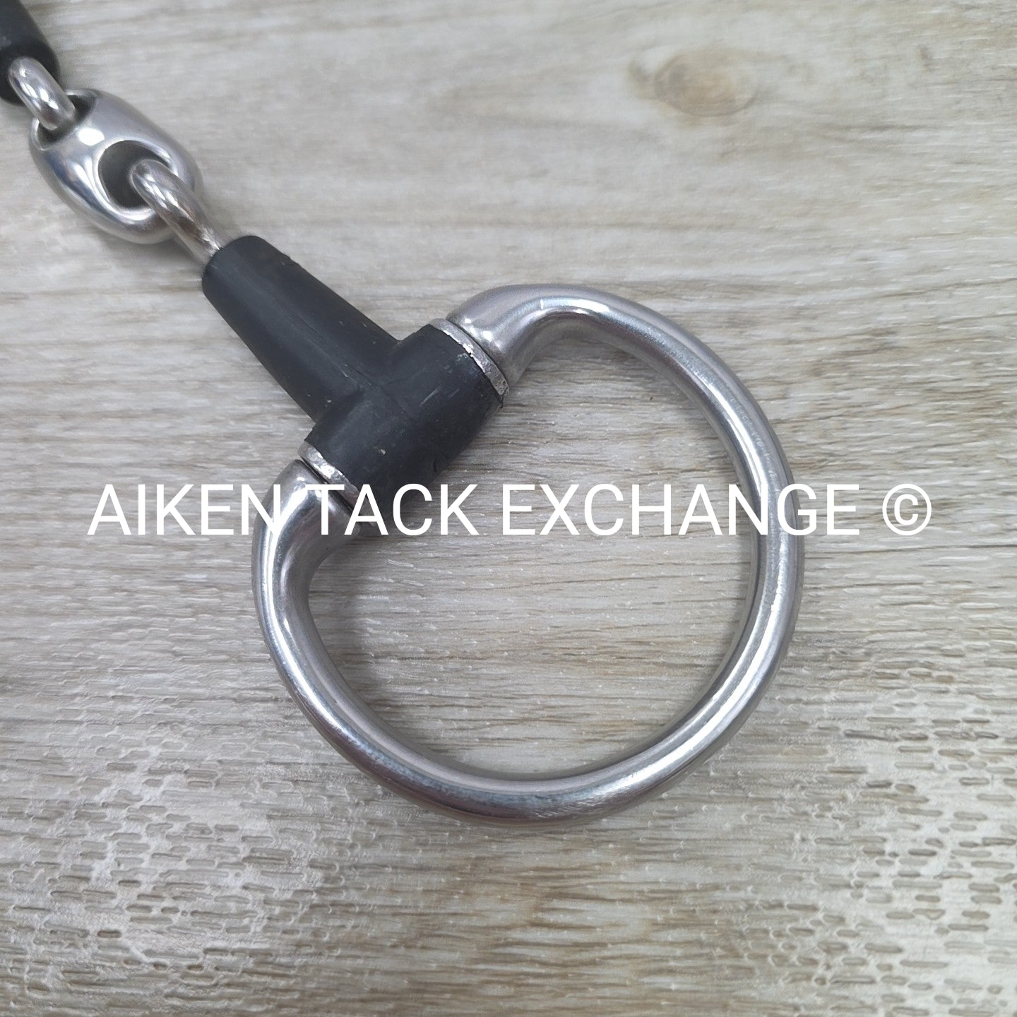 Double Joint Rubber Eggbutt Pony Bit 4.25"
