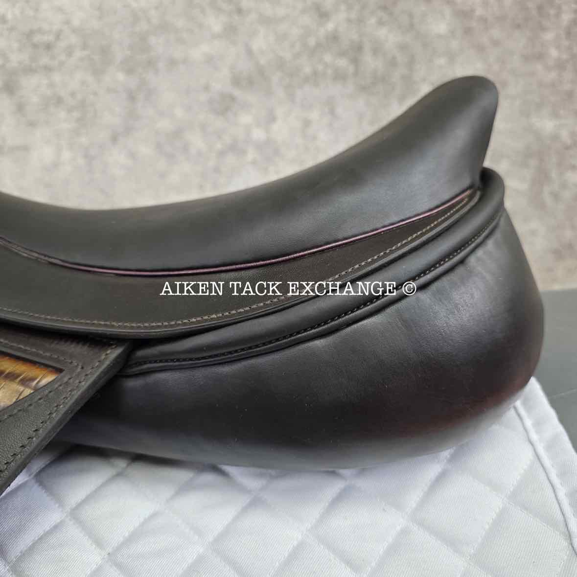 2021 Stackhouse Monoflap Jump Saddle, 18" Seat, Narrow Tree