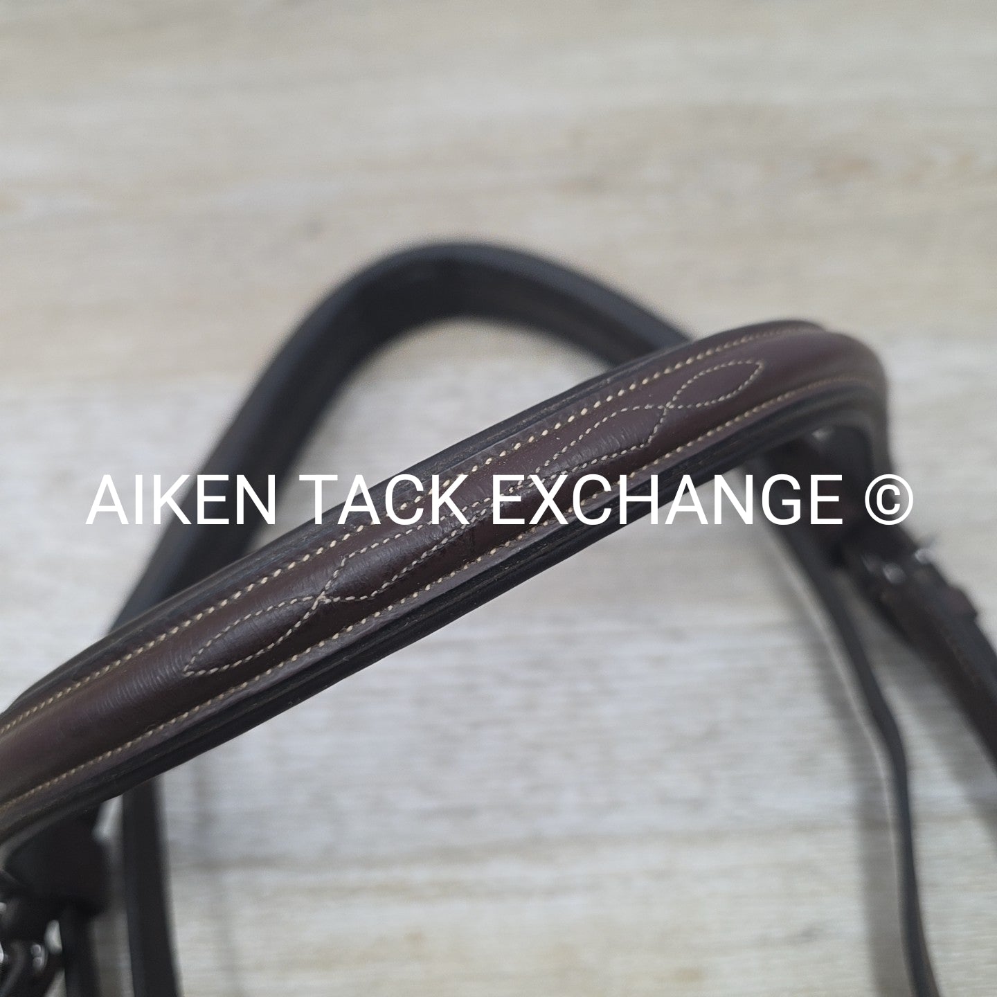 KL Select Black Oak Fancy Stitched Bridle with Matching Laced Reins, Brown, Over