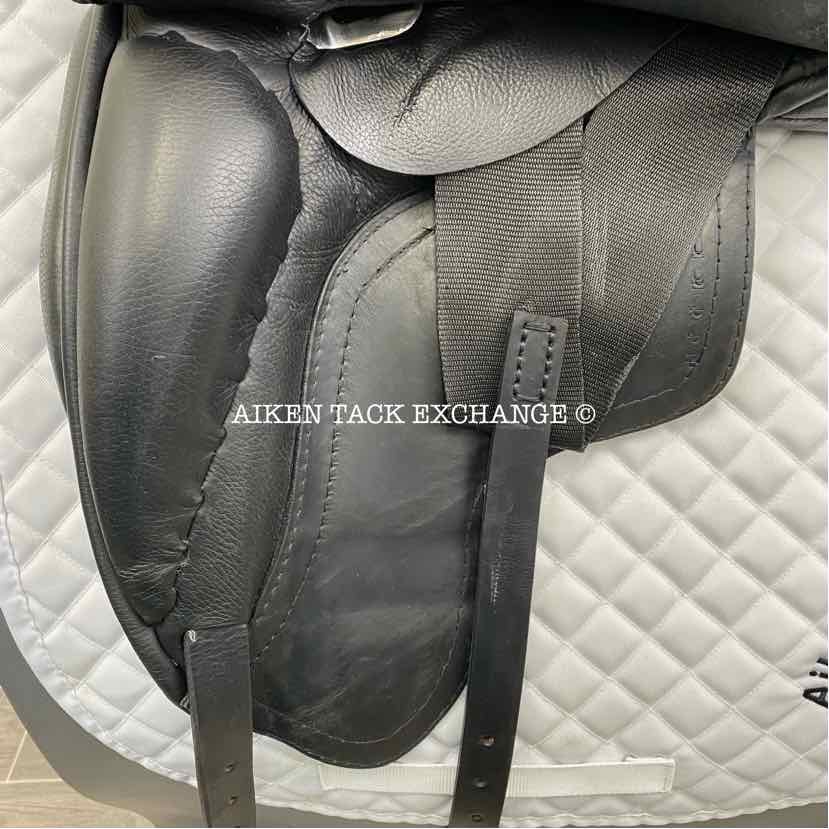 2022 JRD Bella Dressage Saddle, 19" Seat, Short Flap, Wide Tree, Wool Flocked Panels
