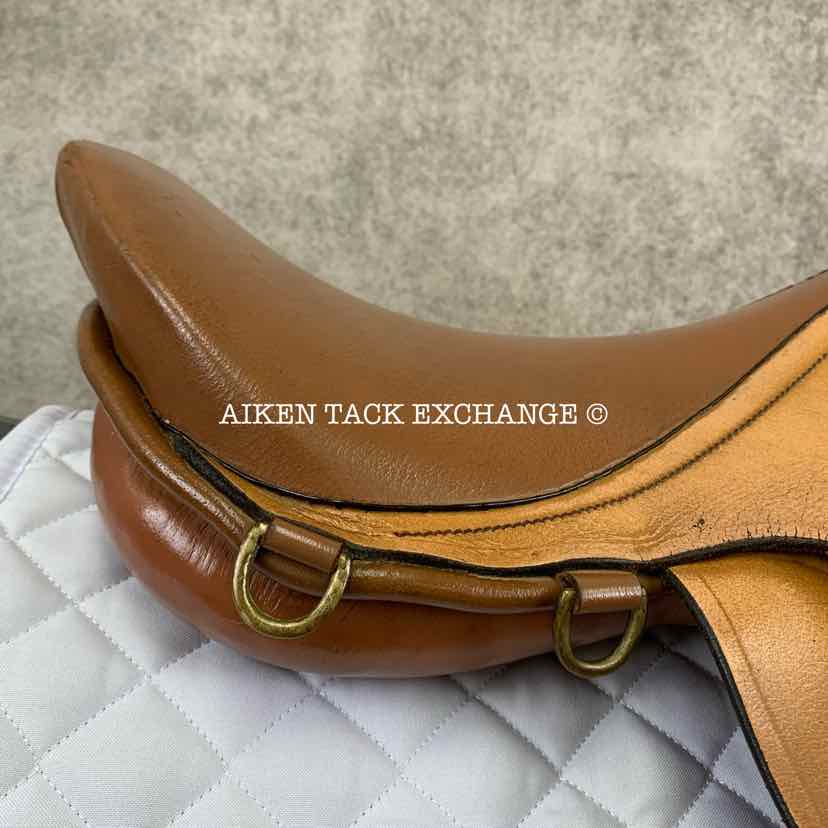 Bordeaux Saddlery Close Contact Jump Saddle, 16" Seat, Medium Tree, Wool Flocked Panels