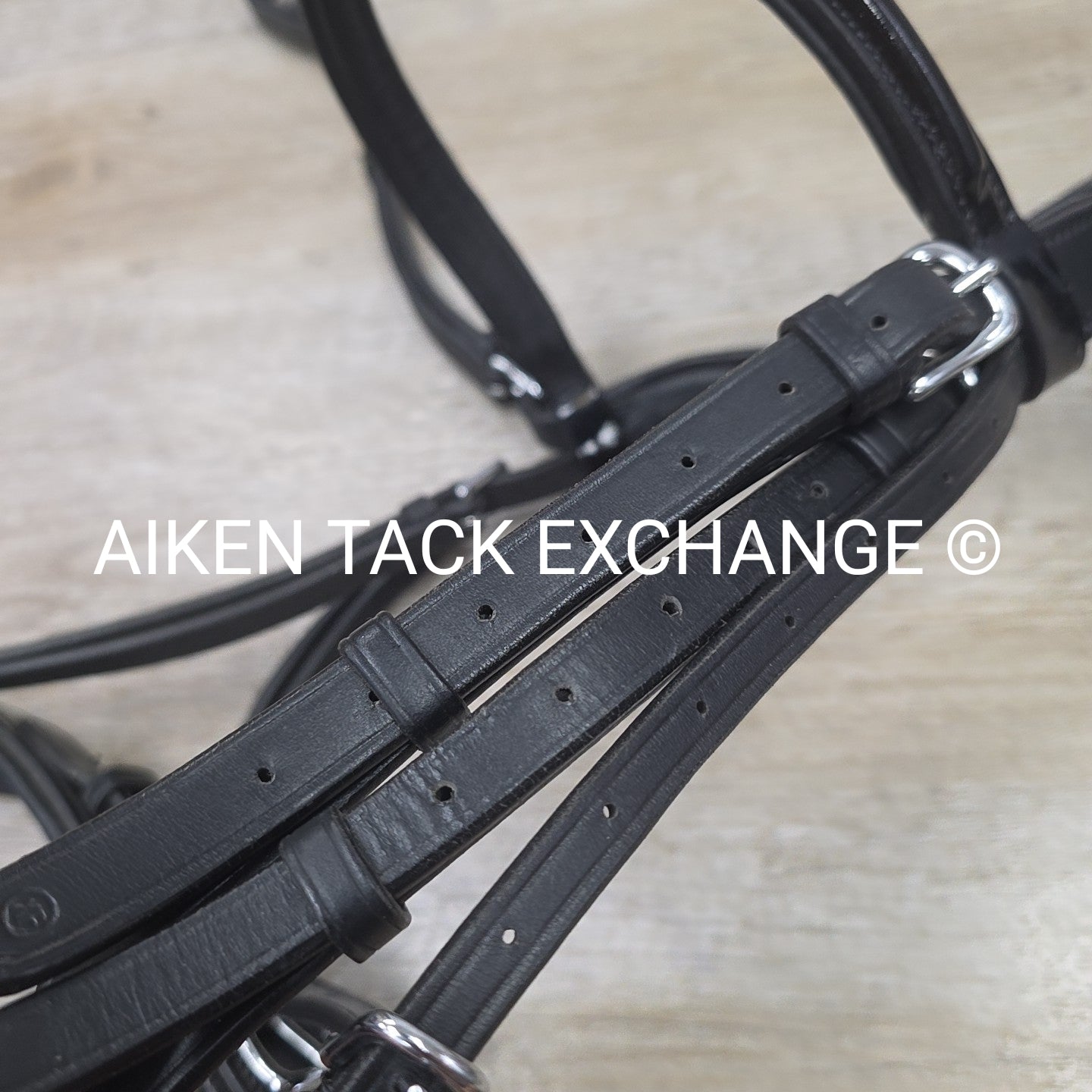 SmartPak Wellfleet Fancy Stitch Patent Monocrown Flash Bridle, No Reins, Black,