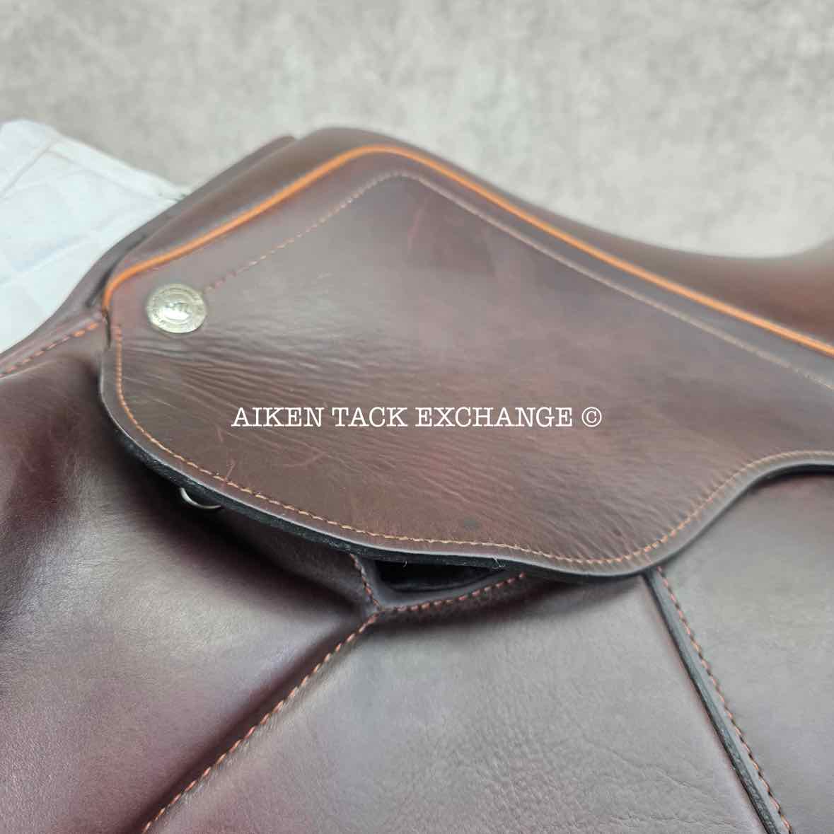 Marcel Toulouse Marielle Genesis Professional Monoflap Eventing Jump Saddle, 18" Seat, Adjustable Tree, Wool Flocked Panels
