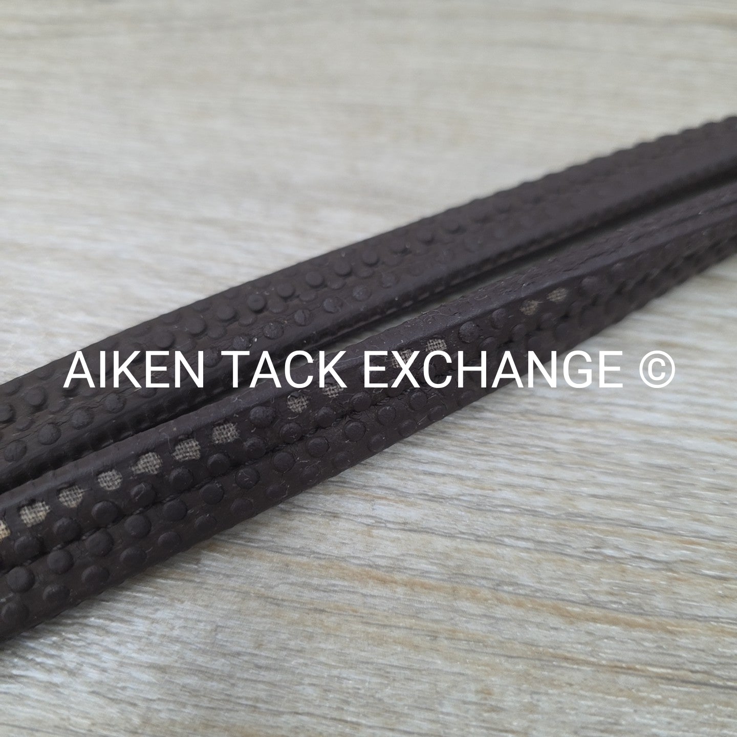 Bobby's English Tack Rubber Reins, Brown, 54"