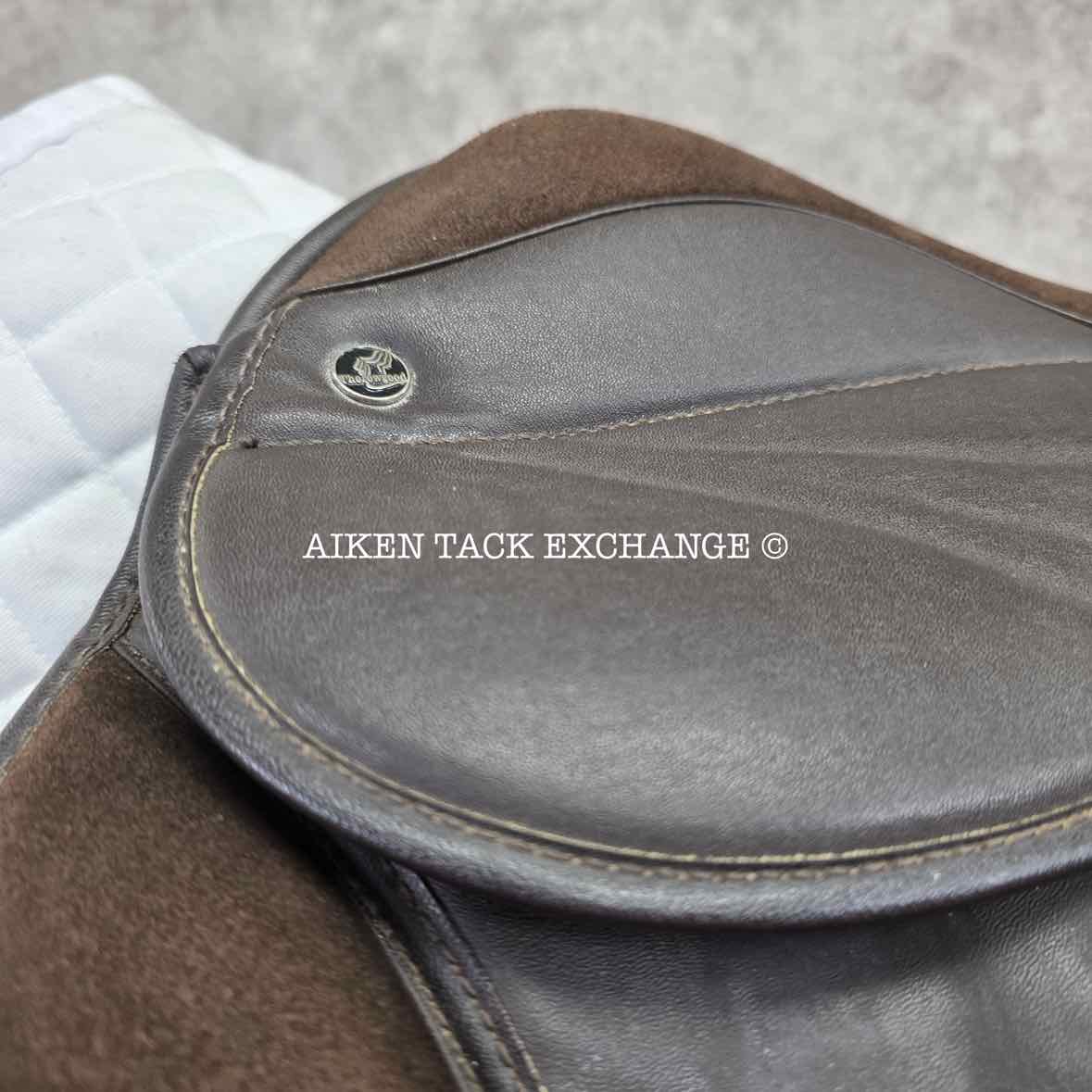 Thorowgood Synthetic All Purpose Saddle, 15.5" Seat, M/MW Tree, Wool Flocked Panels