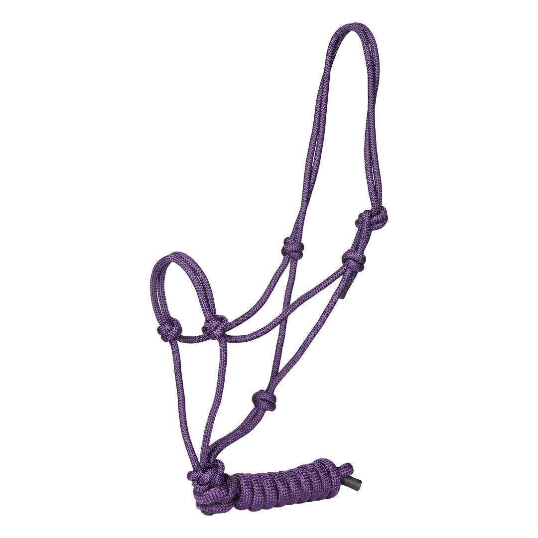 TuffRider Rugged Rope Halter with Matching Lead: Green / Horse