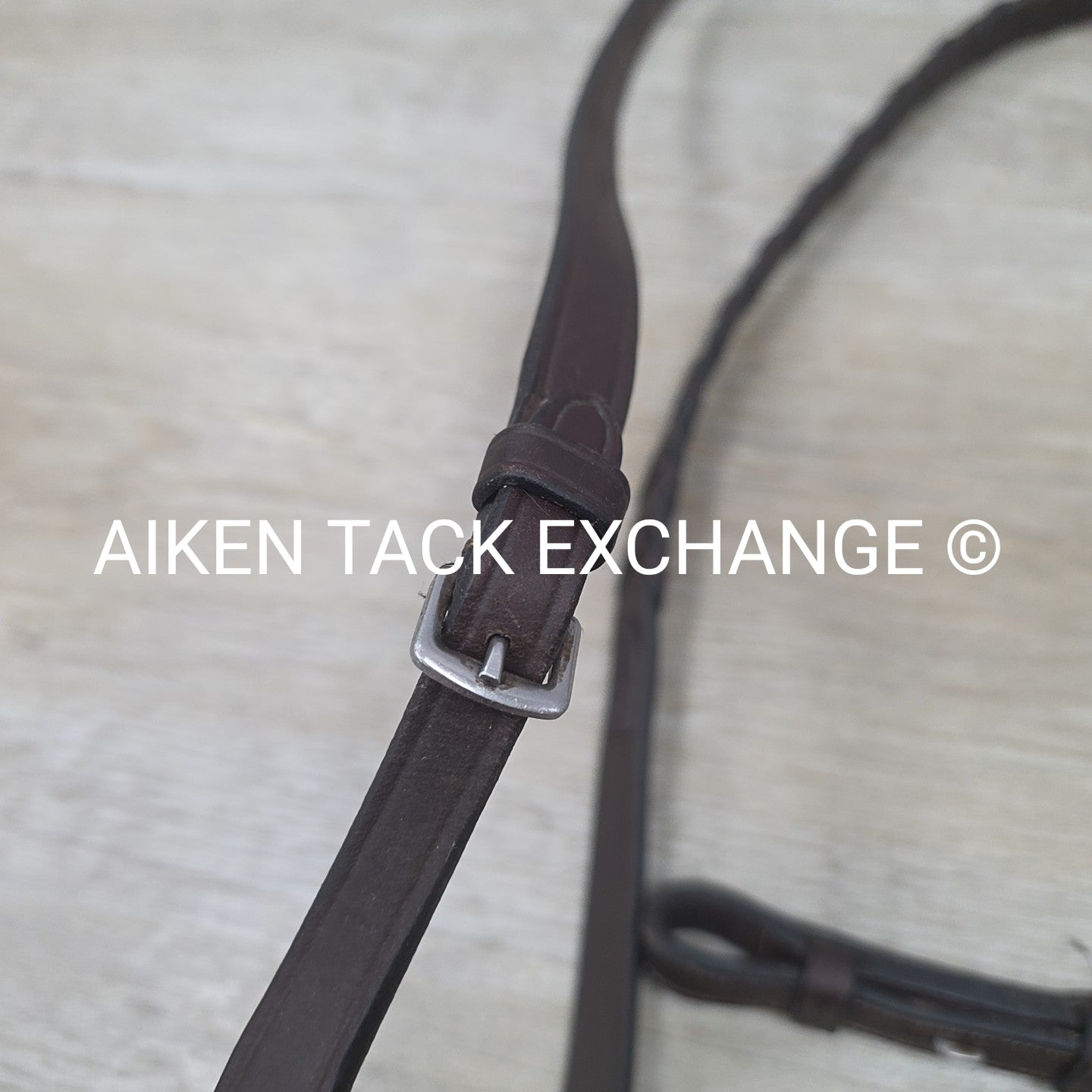 Dy'on Square Raised Fancy Stitched Laced Reins, Brown, 56"