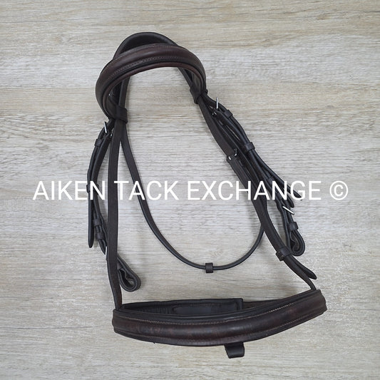 Nunn Finer Bridle, Missing Flash Strap, No Reins, Brown, Size Cob