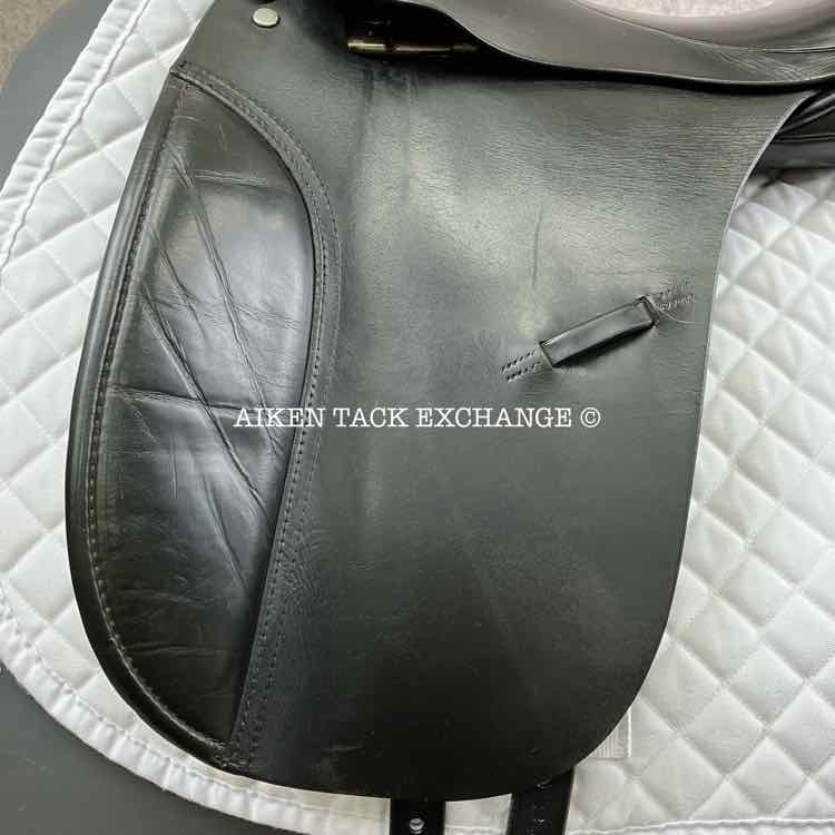 Centaur by Michael Stokes Dressage Saddle, 17.5" Seat, Short Flap, Medium Tree, Wool Flocked Panels
