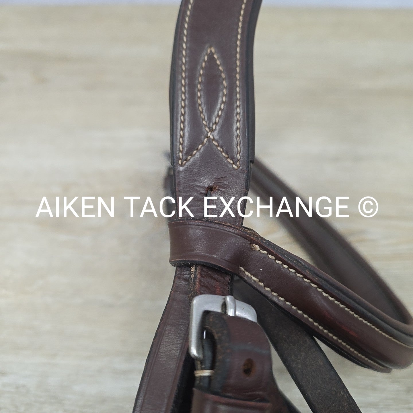 KL Select Red Barn Ocala Fancy Stitched Bridle, No Reins, Size Cob