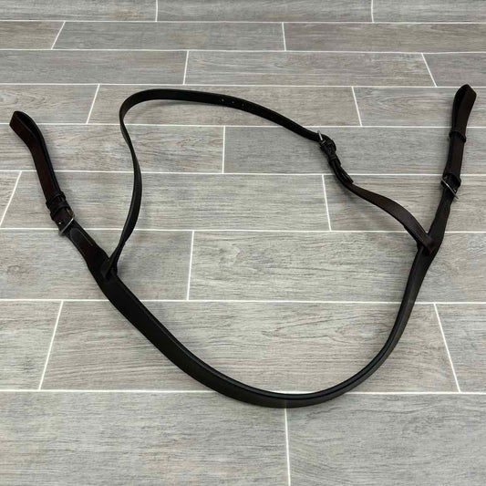 Bobby's English Tack Polo Style Breastplate, Brown, Size Full